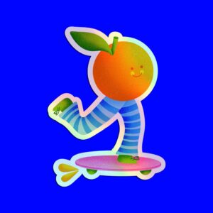 orangestickersholographique
