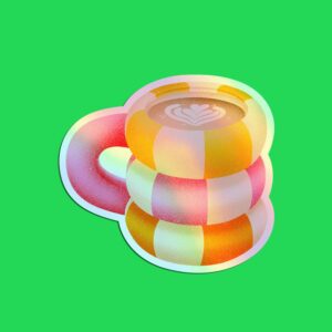 stickerscoffeeholographique